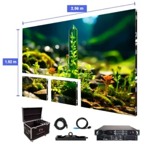 Pantalla de video LED de 2.56 m x 1.92 m - P1.86 mm para interiores