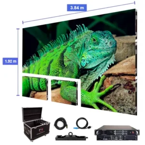 Pantalla de video LED de 3.84 m x 1.92 m - P1.86 mm para interiores