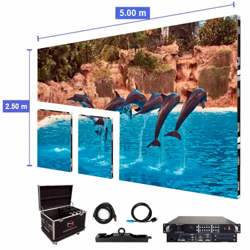 Pantalla de video LED de 2.99 m x 2.01 m - P2.97 mm para exterior