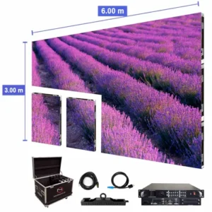 Pantalla de video LED de 6.00 m x 3.00 m - P2.97 mm para exterior
