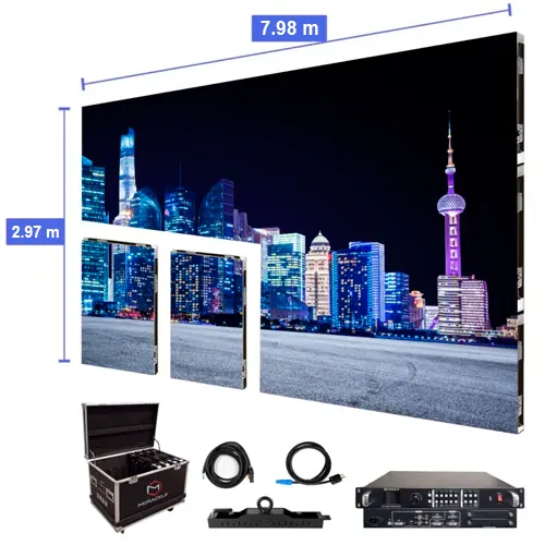 Pantalla de video LED de 7.98 m x 2.97 m - P2.97 mm para exterior