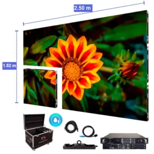 Pantalla de video LED de 2.50 m x 1.52 m - P3.91 mm para exterior