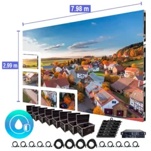 Pantalla de video LED de 7.98 m x 2.99 m - P3.91 mm para exterior