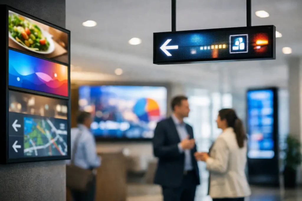 Guía de señalización digital LED para empresas