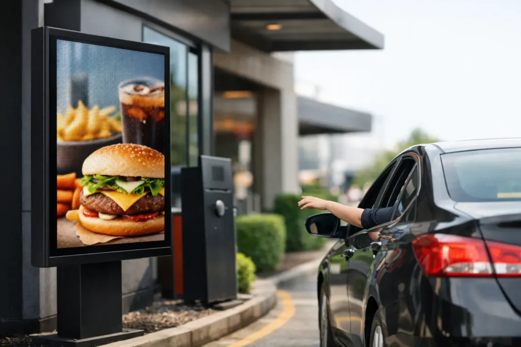Pantalla LED para drive thru: cómo elegir bien