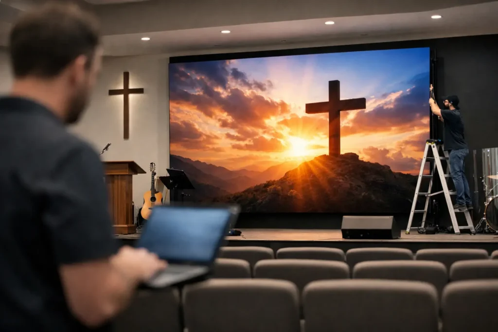 Cómo elegir pantalla LED para iglesia