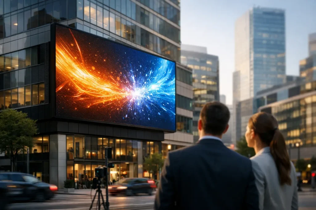 Guía de pantalla LED publicitaria para empresas